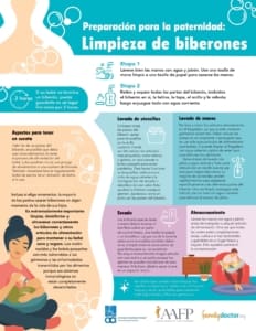 Limpieza de biberones